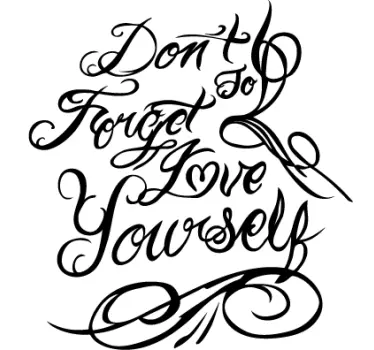 Autocollant mural don't forget to love - TenStickers