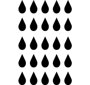 Autocollant mural géométrique gouttes de pluie - TenStickers