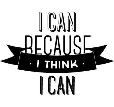 Autocollant mural I can - TenStickers