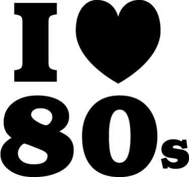 Autocollant mural love 80's - TenStickers