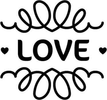 Autocollant mural love vintage - TenStickers