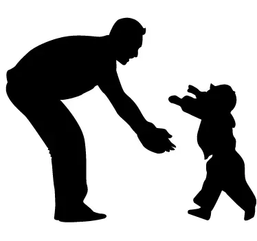 Autocollant mural père et fils - TenStickers