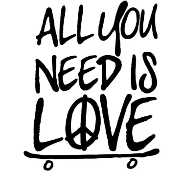 Autocollant mural skate all you need - TenStickers