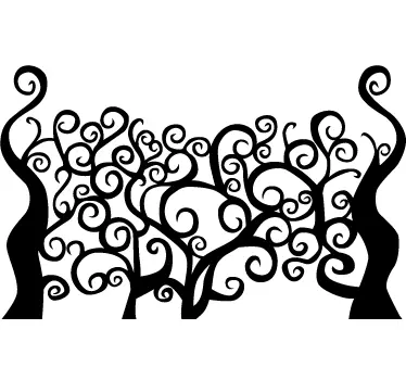 Autocollant mural tete de lit branches - TenStickers