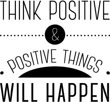 Autocollant mural think positive - TenStickers