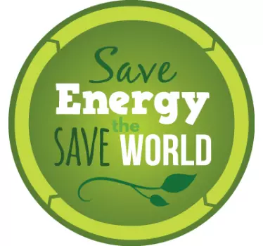 Autocollant pour voiture save energy - TenStickers