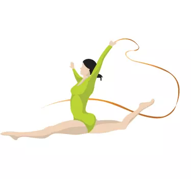 Autocollant sport gymnastique rythmique - TenStickers