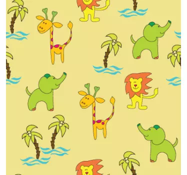 Revêtement adhésif enfant savane - TenStickers
