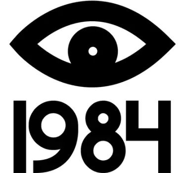 sticker 1984 Orwell - TenStickers