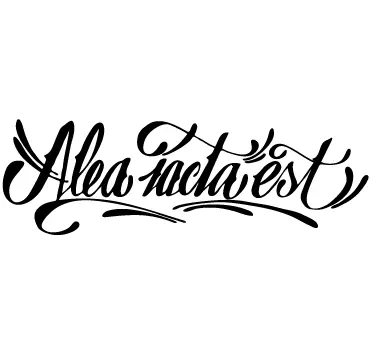Sticker citation Alea iacta est - TenStickers