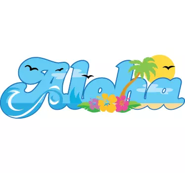 Sticker aloha - TenStickers