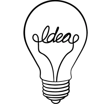 Sticker ampoule idées - TenStickers
