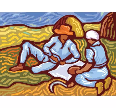Sticker art peinture d'un artiste hollandais - TenStickers