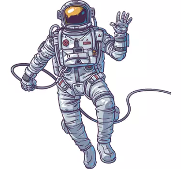 Sticker astronaute - TenStickers