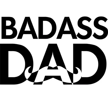 Sticker Badass Dad - TenStickers