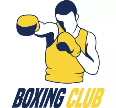 Sticker boxeur Boxing Club - TenStickers