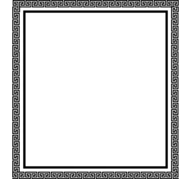 Sticker cadre contour grec - TenStickers
