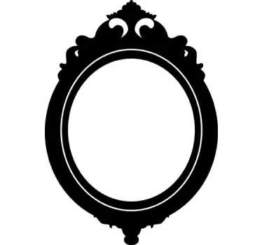 Sticker cadre ovale vintage - TenStickers