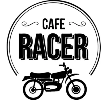 Sticker café racer - TenStickers