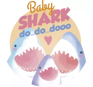 Sticker Maison Baby Shark Do Do Dooo - TenStickers