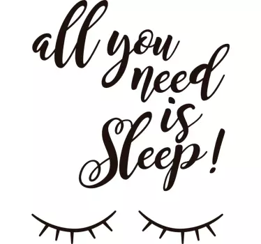 Sticker Maison Bien dormir - TenStickers