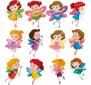 Sticker Maison Dessins de Fées - TenStickers