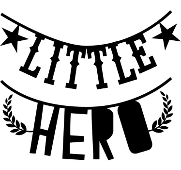 Sticker Maison Petit Héros - TenStickers