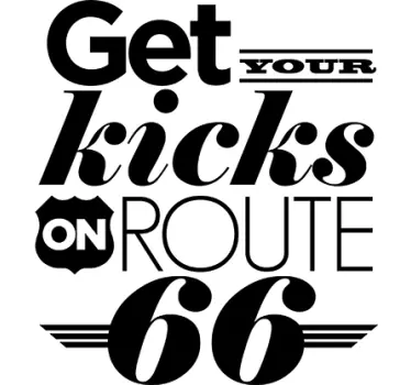 Sticker Chuck Berry Route 66 - TenStickers