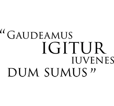 Sticker citation Gaudeamus Igitur - TenStickers