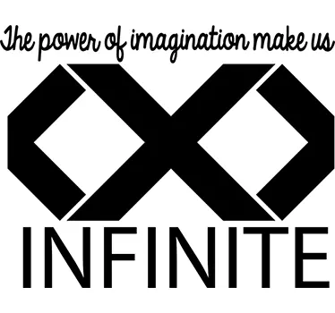 Sticker citation l'imagination nous rend infinis - TenStickers