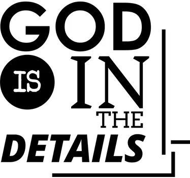 Sticker citation God is in the details - TenStickers