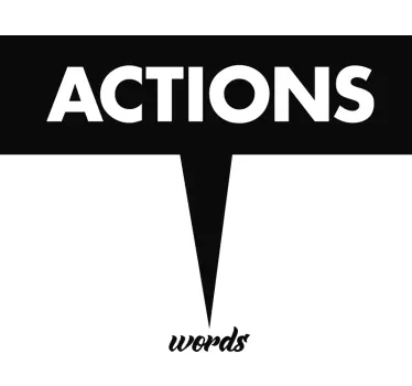 Sticker citation mots d'action - TenStickers