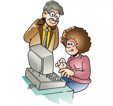 Sticker cours d'informatique - TenStickers