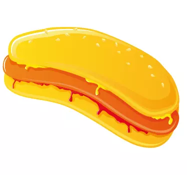 Sticker cuisine hot dog - TenStickers