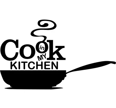Sticker cuisine poêle phrase - TenStickers