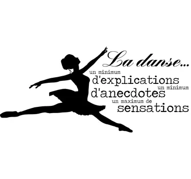 Sticker danse Maurice Béjart - TenStickers