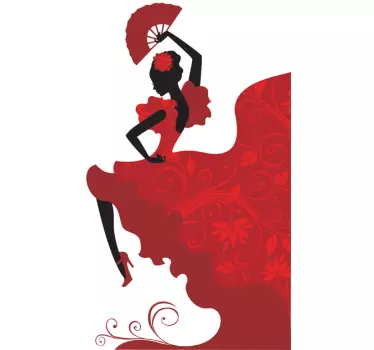 Sticker danseuse de flamenco - TenStickers