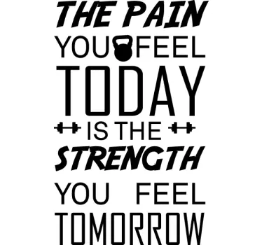 Sticker de Motivation Fitness - TenStickers