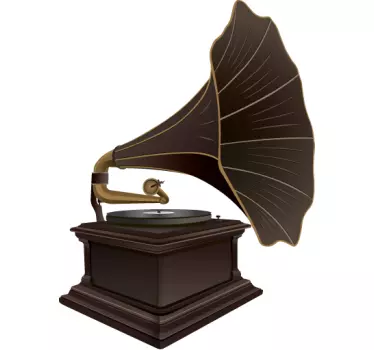 Sticker décoratif gramophone - TenStickers