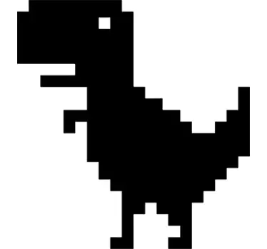Sticker dinosaure pixelisé - TenStickers
