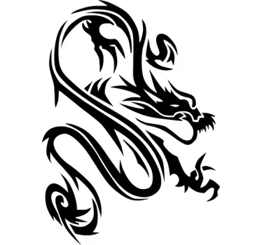 sticker dragon tribal - TenStickers