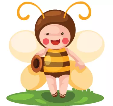 Sticker enfant déguisement d'abeille - TenStickers