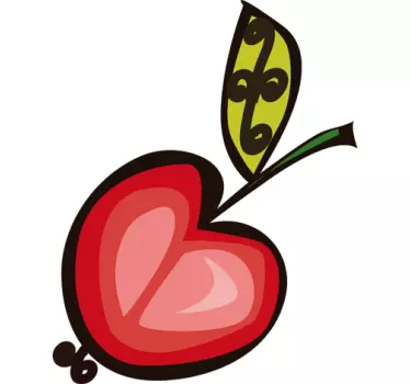 Sticker enfant dessin cerise - TenStickers