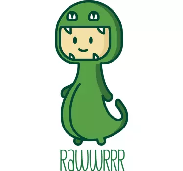 Sticker enfant dinosaure - TenStickers