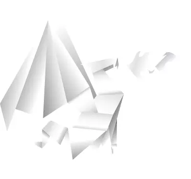 Sticker enfant dragon origami - TenStickers