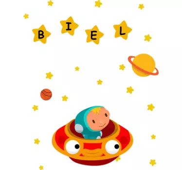 Sticker enfant espace personnalisable - TenStickers