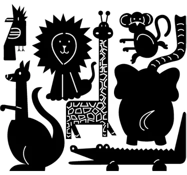 Sticker enfant faune - TenStickers