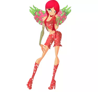 Sticker enfant fée fraise - TenStickers