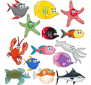 Sticker enfant fonds marins - TenStickers