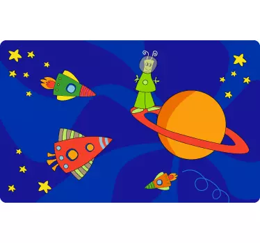 Sticker enfant galaxie espace - TenStickers